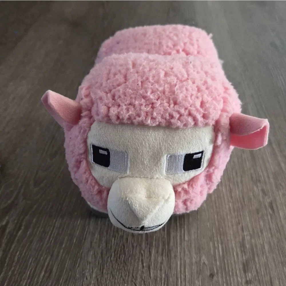 Minecraft Pink Sheep Plush Toy, 8-inch Collectible Soft Doll